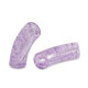 Acrylic Tube bead 34x11mm crackled Lavender purple